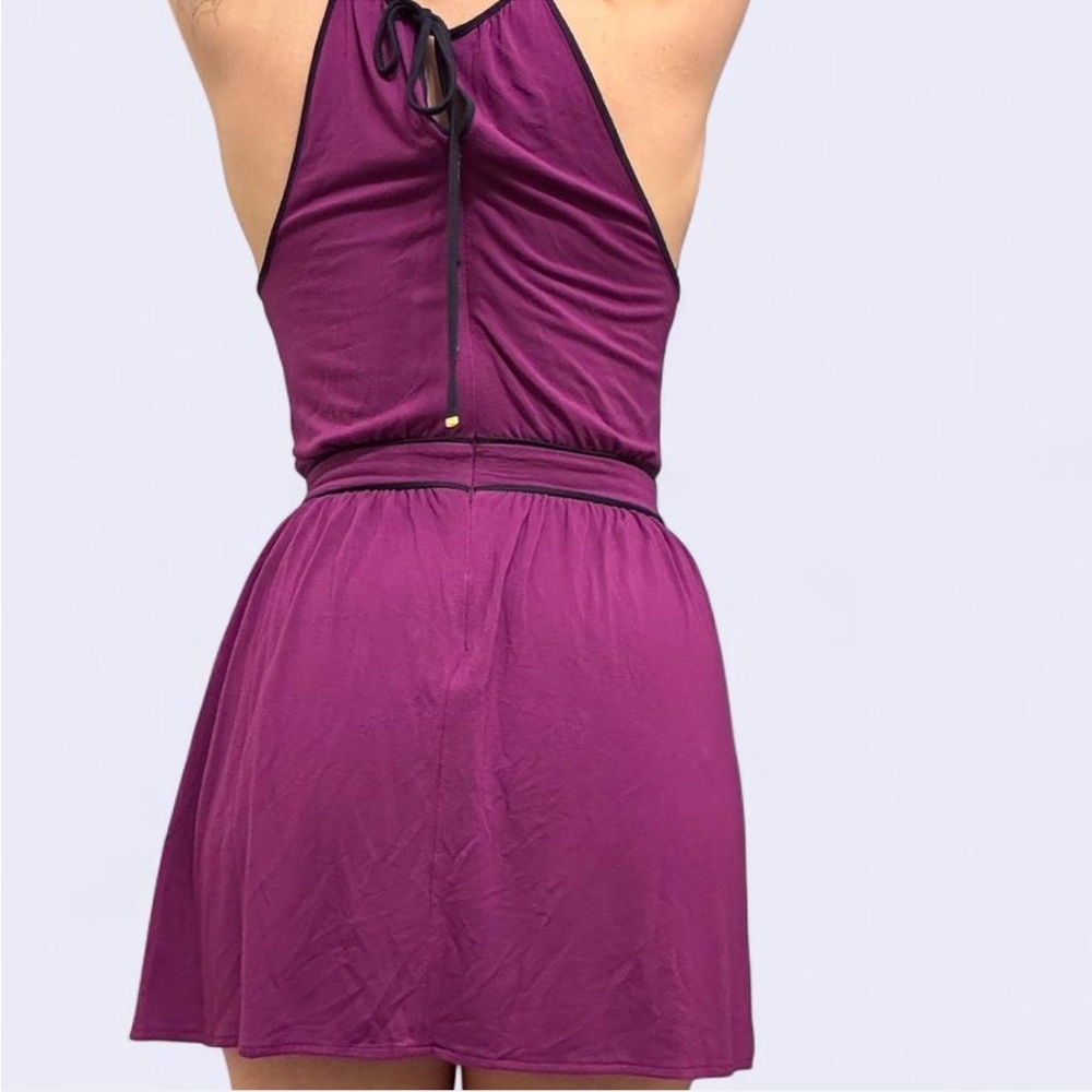 Juicy Couture Purple Halter Mini Dress with 'J' Zipper - Size S - Picture 2 of 7